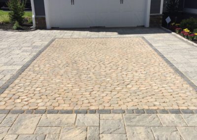 Paver parking area